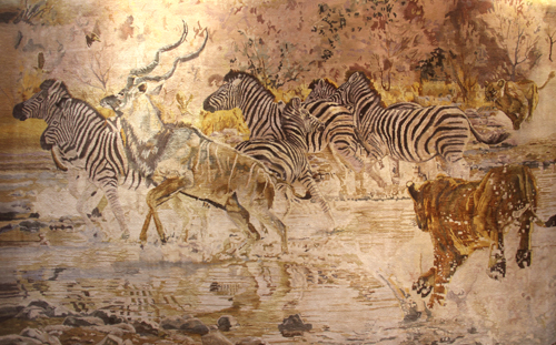 手工真丝艺术挂毯 手工真丝艺术挂毯